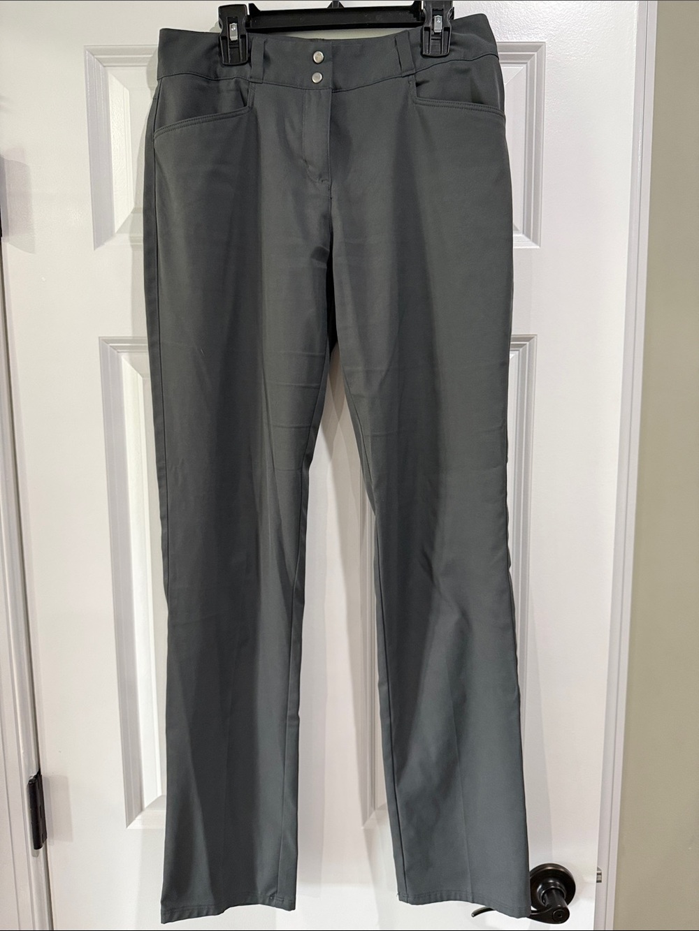 Women’s Adidas Gray Straight-Leg Performance Golf Pants